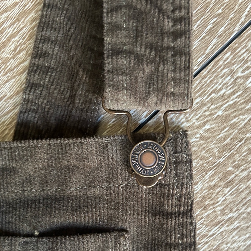 Sky and Sparrow Olive Corduroy Overalls - Picture 7 of 14